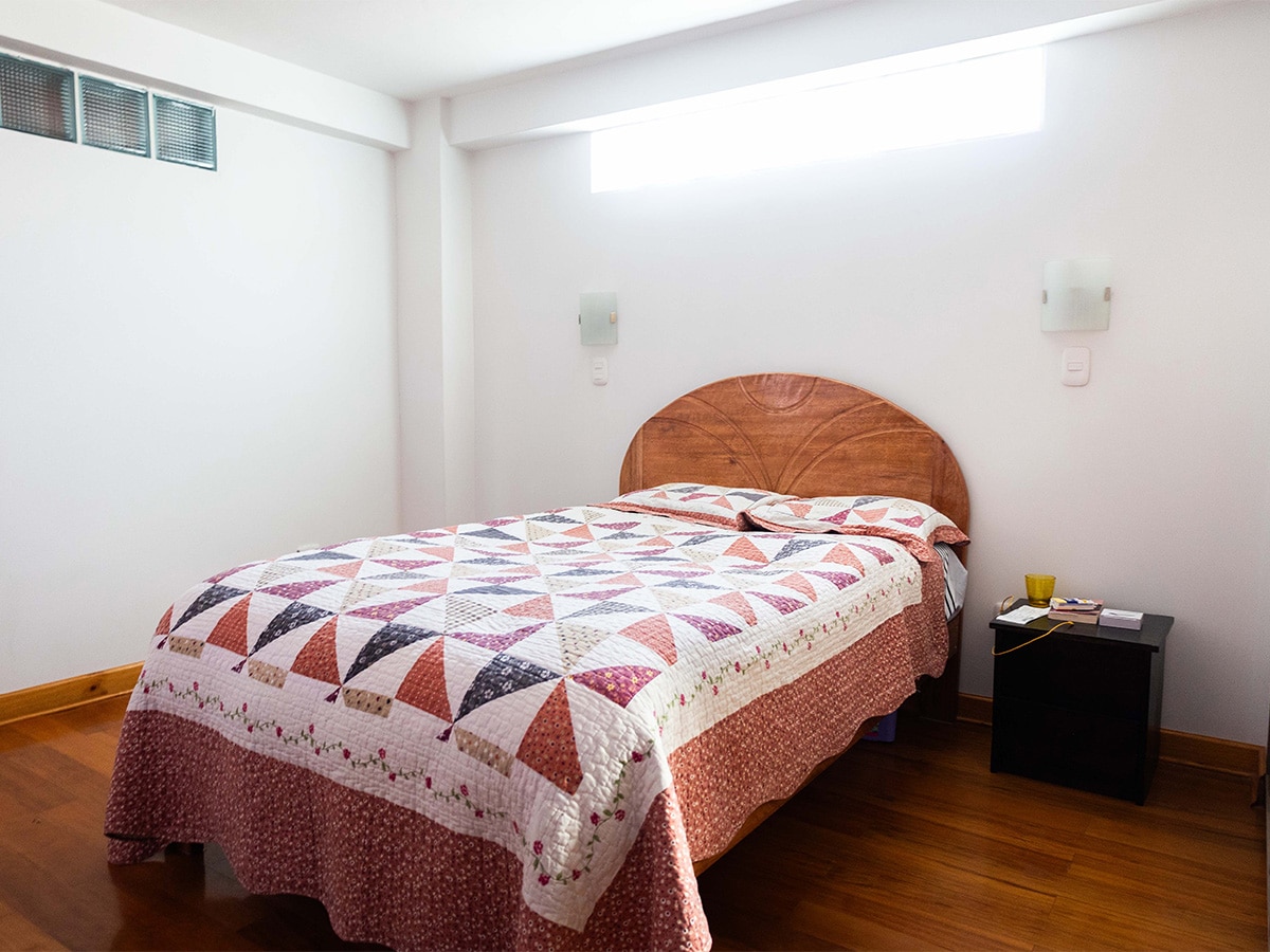 Typical host family bedroom in Peru